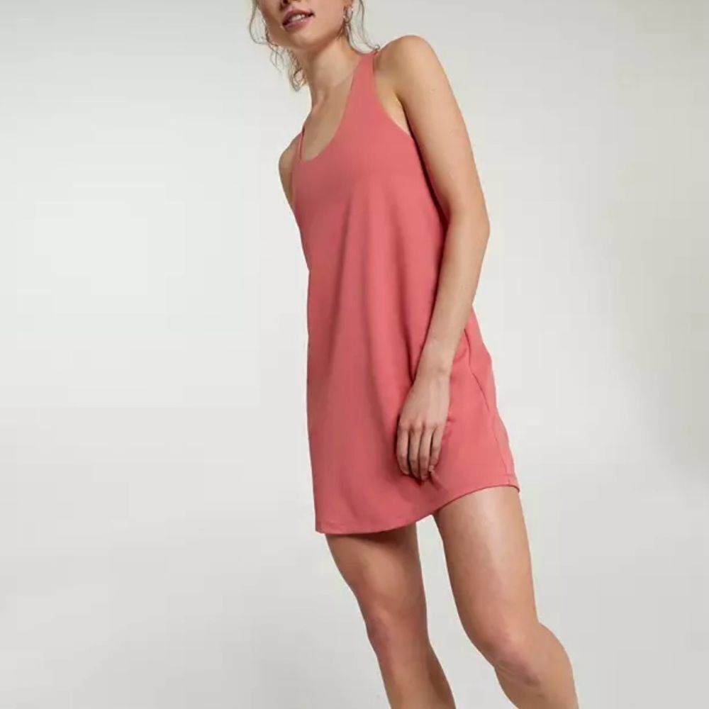 CALIA Energize exercise Racerback Cutout Short Lined Terracotta Rose Dress XXL